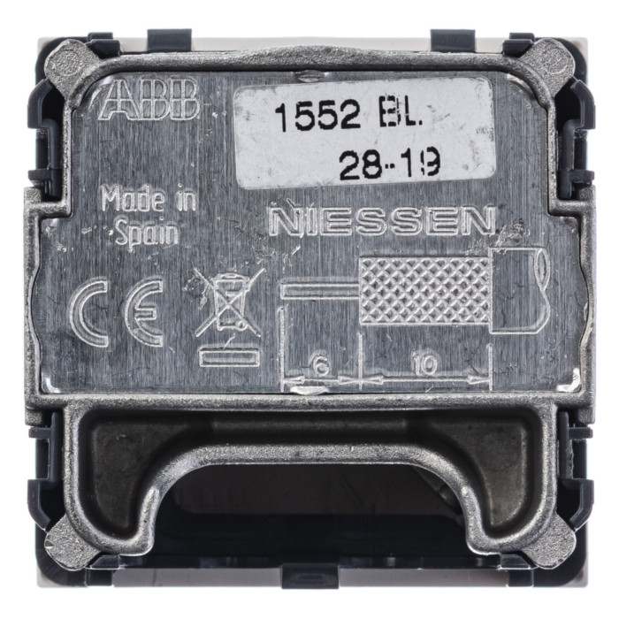 Розетка TV-FM-SAT ABB ZENIT, , альпийский белый, 2CLA225130N1101