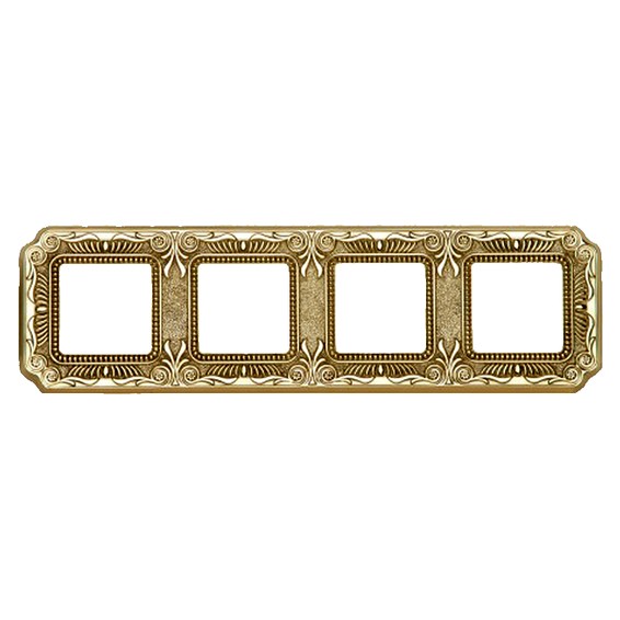 Рамка 4 поста FEDE FIRENZE, bright gold, FD01364OB