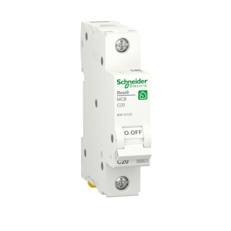 Автоматический выключатель Schneider Electric 1п C 20А Resi9 6000А  R9F12120