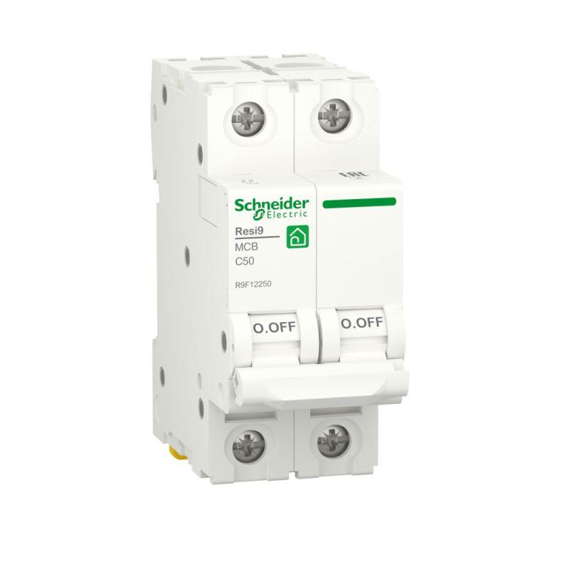 Автоматический выключатель Schneider Electric 2п C 50А Resi9 6000А  R9F12250